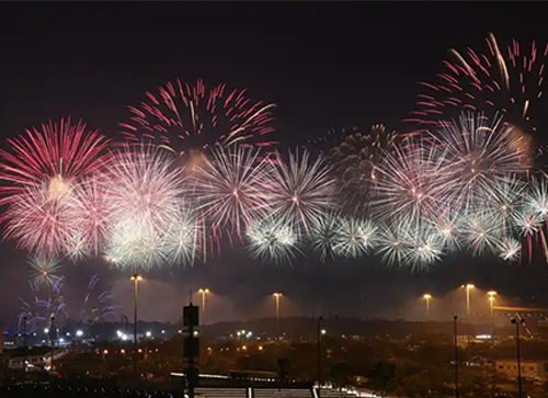 东兰县焰火晚会